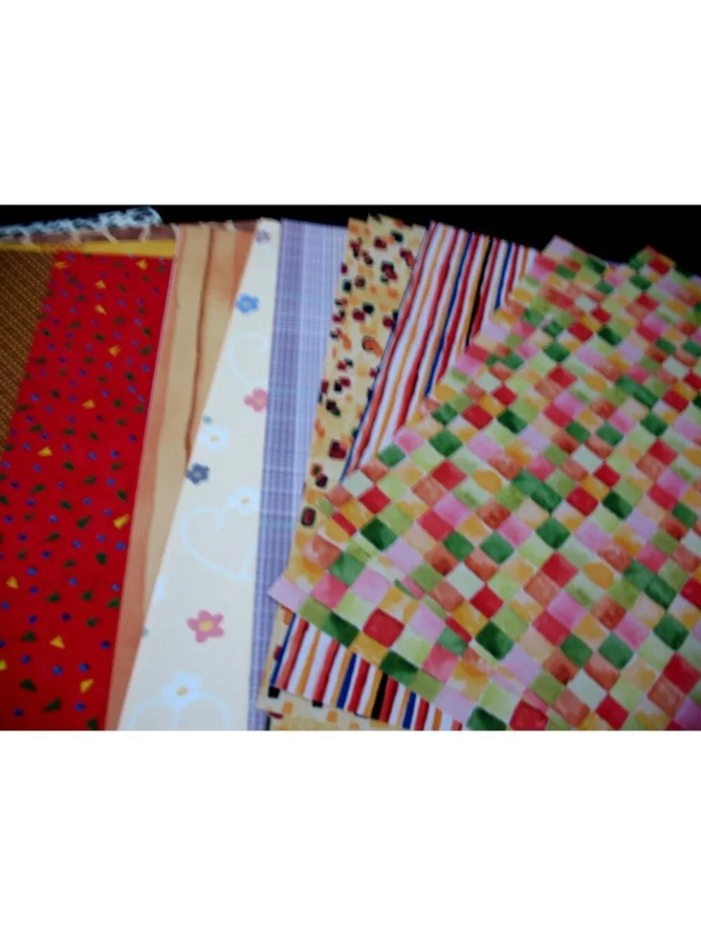 Loose 10x12 paper -55 sheets Shades of Red, Purple, Yellow, Mayabi It's a Boy,